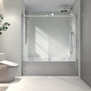 6063 Brushed Nickel Frameless Shower Door by HouseOfZazla
