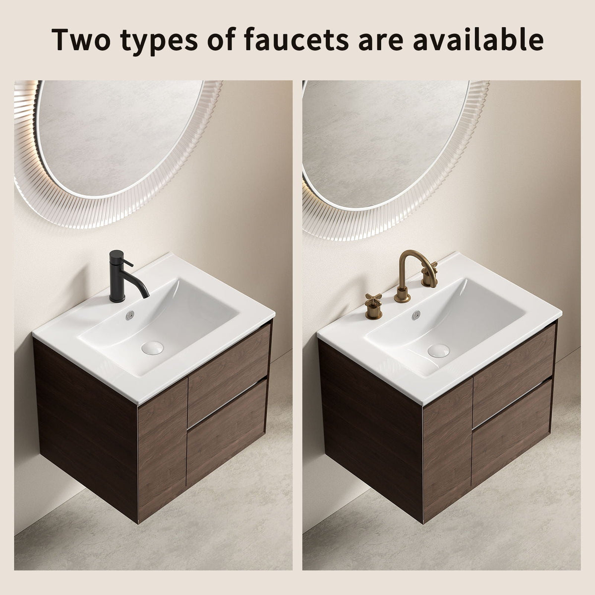 Vessel Sink With 3 Holes, Oval Design For Bathroom - Milk White, photo 4 of 9