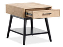 Fletcher Modern Rectangular Dining Table Driftwood Finish