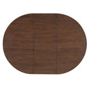 Dining Set With Leaf Round Table And 4 Upholstered Chairs