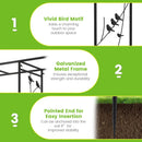 Garden Arbor with Bird Feeding Station 84 Inch Black by DirectDeals