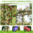 Garden Arbor with Bird Feeding Station 84 Inch Black by LJGDeals
