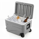 84 Quart Wheeled Cooler with Pull Handle by LJGDeals