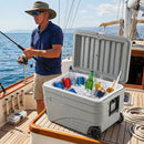 84 Quart Wheeled Cooler with Pull Handle by LJGDeals
