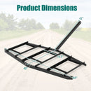 84 inch Wide Driveway Drag Tow Behind Landscape Leveling Rake with Reinforced Bars-Black by LJGDeals