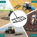 84 inch Wide Driveway Drag Tow Behind Landscape Leveling Rake with Reinforced Bars-Black by LJGDeals