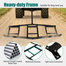84 inch Wide Driveway Drag Tow Behind Landscape Leveling Rake with Reinforced Bars-Black by LJGDeals