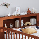 Bed With Headboard Storage Rack, 2 Under Bed Drawers, 3 Side Guardrails For Safety by Unique Piece Furniture