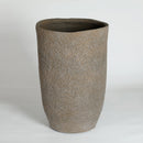 Round Concrete Planter Set of 2, Large Indoor & Outdoor Planter Pots by HouseOfZazla