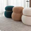 Snowman Stool With Cushion And Solid Wood Frame by HouseOfZazla