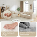 Minimalist 3+3 Seater Corduroy Sofa Set