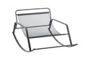 Samba Rocking Chair with Extra-Wide Technical Leather Upholstered Gliding Chair