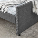 Upholstered Tufted Daybed With 2 Drawers, Waved Arms by HouseOfZazla