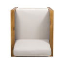 Outdoor Acacia Wood Club Chair With Wicker Accents by HouseOfZazla
