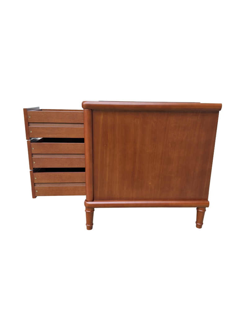 Rattan Narrow Side Table with 3 Drawers, photo 7 of 9