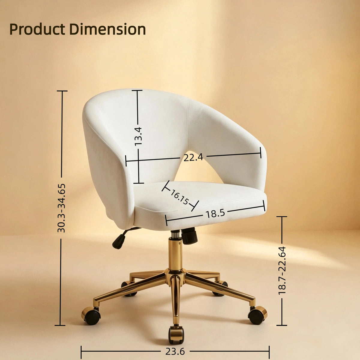 TY Adjustable Office Chair, photo 5 of 7