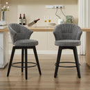 Wing Back Swivel Bar Stools (Set of 2) by HouseOfZazla