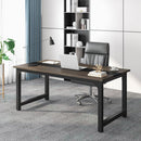Large Computer Desk With Steel Frame for Home Office Workstation by HouseOfZazla