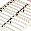 Upholstered Princess Platform Bed With Crown Headboard