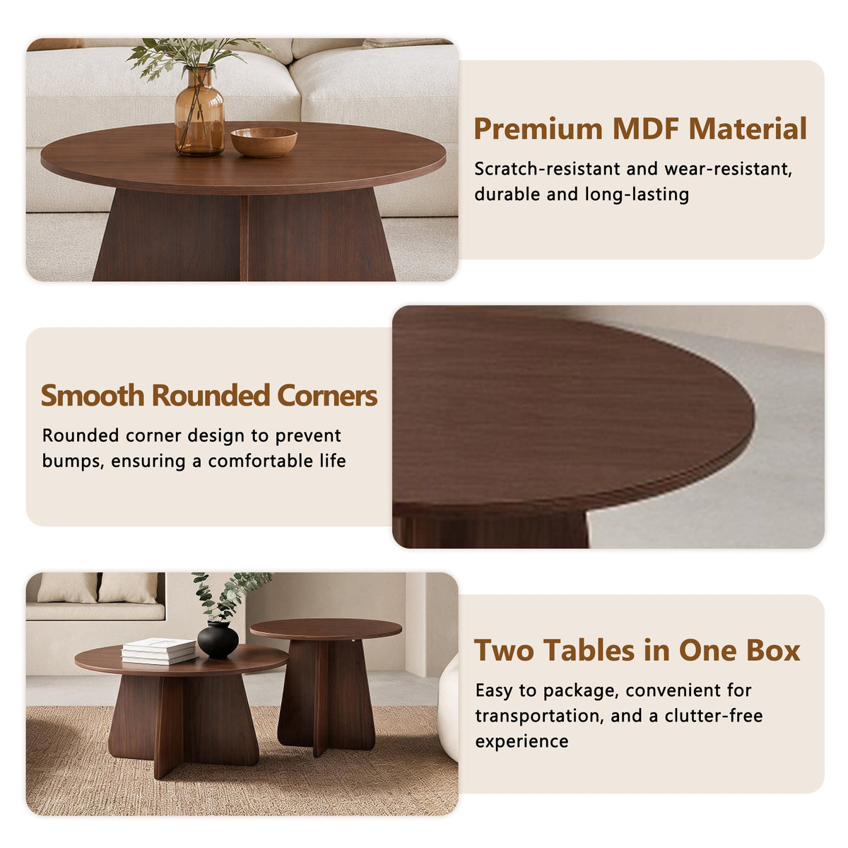 Retro-Style Nesting Coffee Table Set, photo 6 of 10