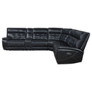 Hayden - Dual Power Reclining Sectional Sofa - Black by HouseOfZazla