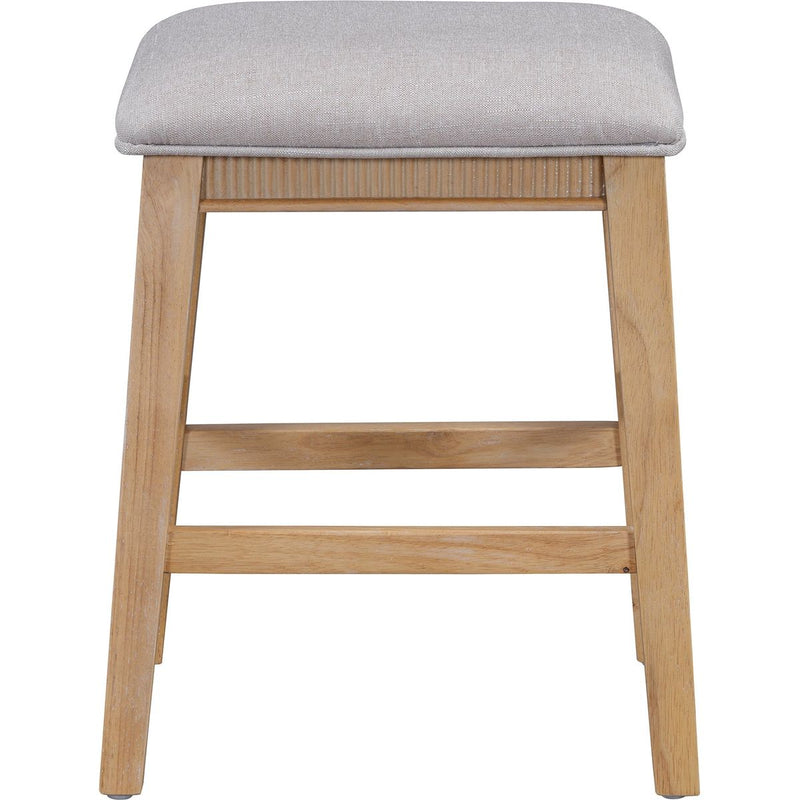 TREXM 4-Piece Dining Table Set for 3, Retro Kitchen Table and Chairs Set with 3 Storage Drawers, Ideal for Small Spaces (Natural)