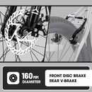 S20101 20" Kids' Bike, Boys Girls Mountain Bike Ages 8-12, 7 Speed Teenager Children Kids' Bicycles, Front Suspension Disc Brake Rear V-Brake, High Steel Frame by HouseOfZazla