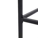 Outdoor Bar Stool With Slat Design And Metal Frame (Set of 2) by HouseOfZazla
