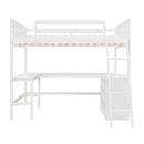Loft Bed With Shelves With Desk by HouseOfZazla