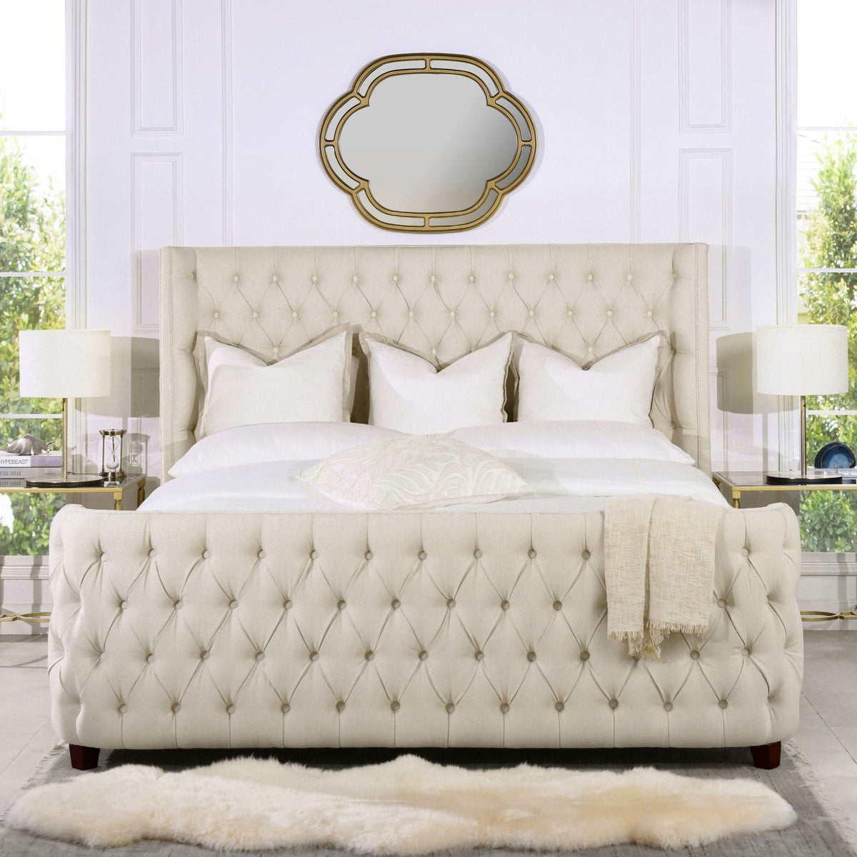 Brooklyn - Tufted Panel Bed Headboard And Footboard Set, photo 4 of 40