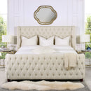 Brooklyn - Tufted Panel Bed Headboard And Footboard Set by HouseOfZazla