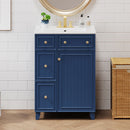 Transitional Style Bathroom Vanity Cabinet With Ceramic Sink by HouseOfZazla