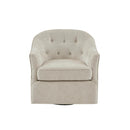 Calvin - Swivel Chair With 360 Degree Rotation - Beige by HouseOfZazla