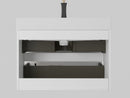 Alice - Bathroom Vanity With Large Storage, Sink Wall Mounted Floating Bathroom Vanity For Modern Bathroom, One-Piece Sink Basin Without Drain And Faucet by HouseOfZazla