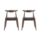 Dining Chairs With Ergonomic Backrest & Comfort Cushions (Set of 2) by HouseOfZazla