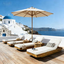 Modern Acacia Wood Outdoor Chaise Lounge by HouseOfZazla