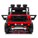 24V Ride On Large PickUp Truck car for Kids,ride On 4WD Toys with Remote Control,Parents Can Assist in Driving,Bluetooth music version,Pickup truck design with spacious storage in the rear.