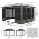 12x14FT Outdoor Sunroom Gazebo