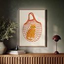 Orange Tabby in a Market Tote