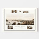 Vintage Map of St. Paul, Minnesota 1853