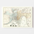 Vintage Map of Cincinnati, Ohio 1895