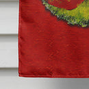 Christmas Wreath Fleur de lis House Flag 28x40 Porch Sleeve Pole Decorative Outside Yard Banner Artwork Wall Hanging, Polyester