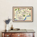 Vintage Map of Cincinnati, Ohio 1940