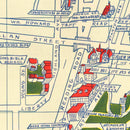 Vintage Map of Cincinnati, Ohio 1940