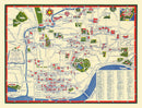 Vintage Map of Cincinnati, Ohio 1940