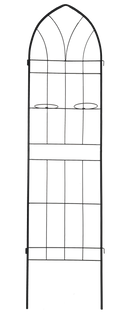 4 Pack Metal Garden Trellis 78.7" x 19.7" Rustproof Trellis for Climbing Plants Outdoor Flower Support Black