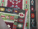 3' 8" X 5' Vintage Turkish Kilim Handmade Flat Weave Wool Rug Veg Dyes