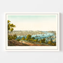 Vintage Map of Cincinnati, Ohio 1867