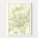 Vintage Map of Cincinnati, Ohio 1895