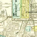 Vintage Map of Cincinnati, Ohio 1895